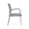 Lesro Newport Guest Chair Metal Frame, Silver, RS Fog Upholstery NP1101 - alternate 3